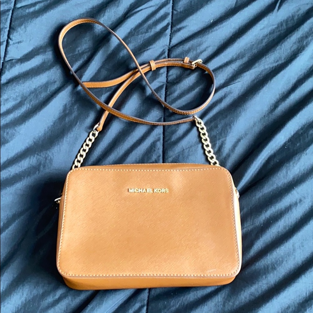 Michael Kors Jet Set Saffiano Leather Crossbody